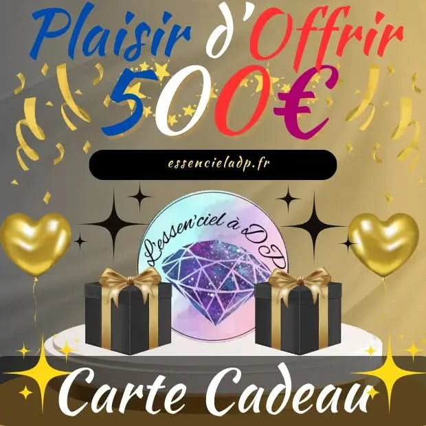 Carte Cadeau de 500€ de L'Essenciel à DP - Diamond Painting - Art Thérapie - Broderie à Diamant