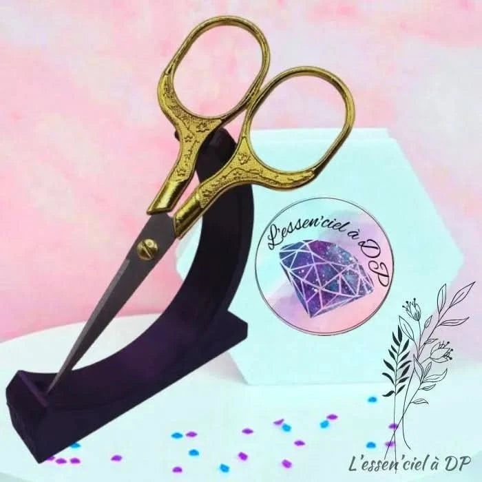 Ciseaux Or Précieux Métalliques de Précision - Bonne Qualité - Art Thérapie - Diamond Painting - Broderie à Diamant