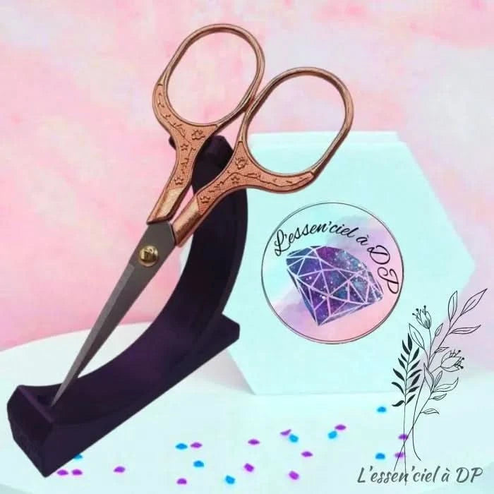 Ciseaux Rose Gold Ultime - Bonne Qualité - Art Thérapie - Diamond Painting - Broderie à Diamant