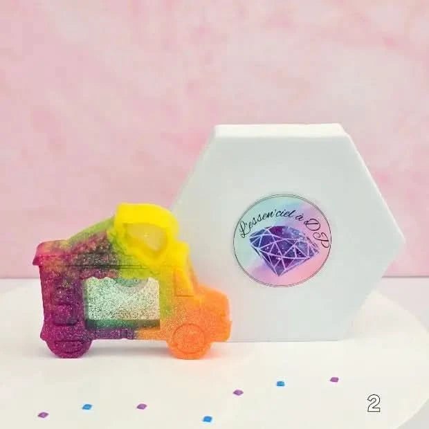 Cover Minder Camion Glace 2 - Art Therapie - Diamond Painting - Broderie a Diamant