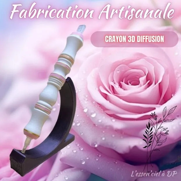 Crayon 3D Diffusion - Diamond Painting - Art Thérapie - Broderie à Diamant