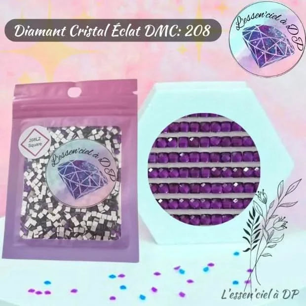 Diamant Cristal Eclat DMC 208 - Diamond Painting - Broderie à Diamant - Art Thérapie