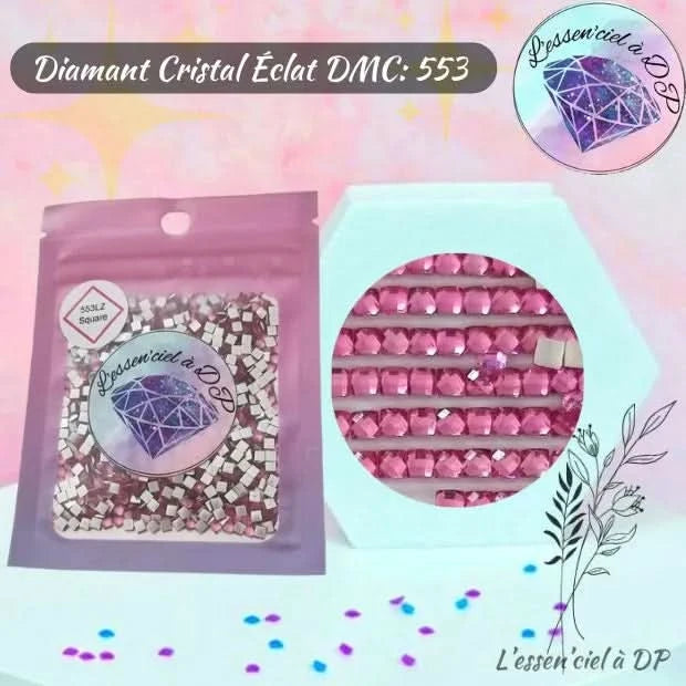 Diamant Cristal Eclat DMC 553 - Diamond Painting - Broderie à Diamant - Art Thérapie