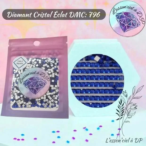 Diamant Cristal Eclat DMC 796 - Diamond Painting - Broderie à Diamant - Art Thérapie