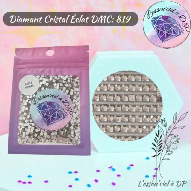 Diamant Cristal Eclat DMC 819 - Diamond Painting - Broderie à Diamant - Art Thérapie