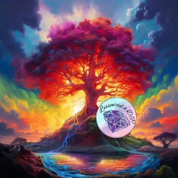 Art Thérapie - Toile Diamond Painting Arbre de Vie - Broderie à Diamant - Dimension de la toile: 60 x 60 cm