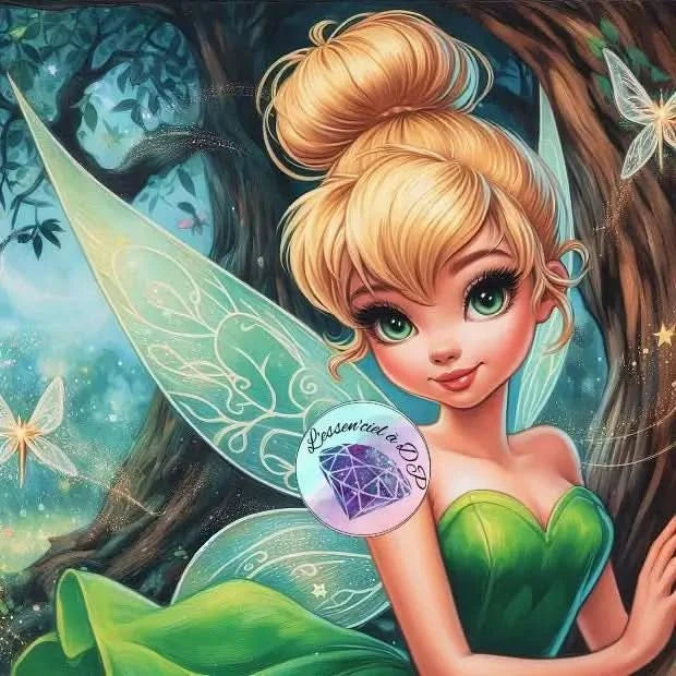 Art Thérapie - Toile Diamond Painting Fée Magique - Broderie à Diamant - Dimension de la toile: 60 x 60 cm