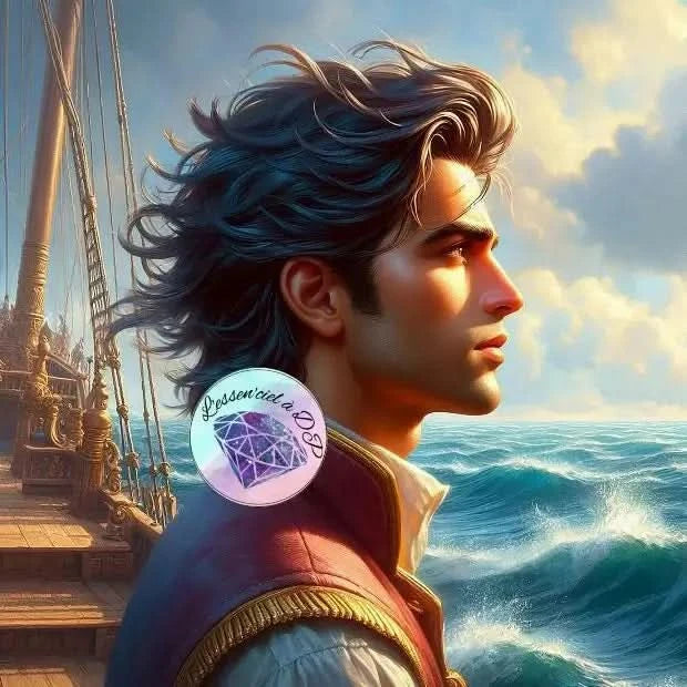 Art Thérapie - Toile Diamond Painting Prince Marin - Broderie à Diamant - Dimension de la toile: 60 x 60 cm