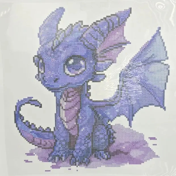 Medium Kit Dragons Colorés - Art Thérapie - Diamond Painting - Broderie à Diamant - Qualité Supérieur
