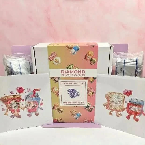 712 Mini Kit Mini Kit Nourriture Food - Art Thérapie - Diamond Painting - Broderie à Diamant -Dimension: 13 cm x 13 cm