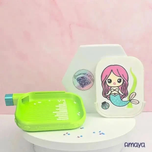 Plateau Couvercle Amaya - Dimension : 9 cm x 9 cm - Broderie à Diamant - Diamond Painting