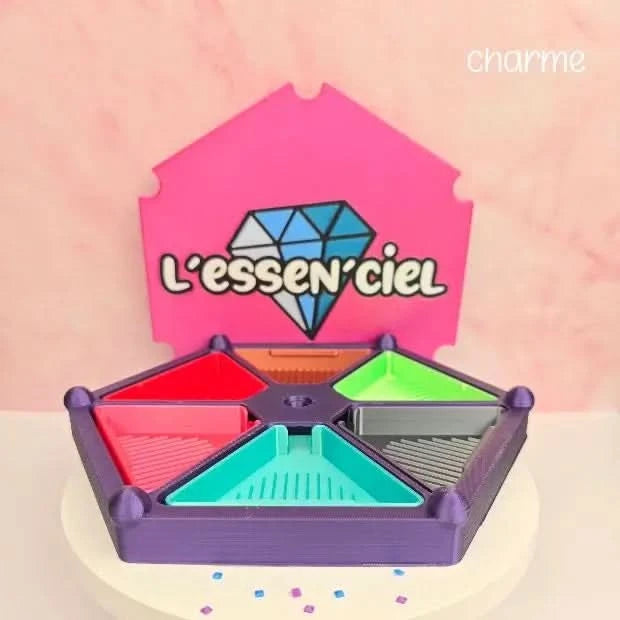 Plateau Tournant 3D Charme - Diamond Painting - Art Thérapie - Broderie à Diamant