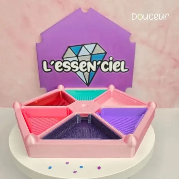 Plateau Tournant 3D Douceur - Diamond Painting - Art Thérapie - Broderie à Diamant