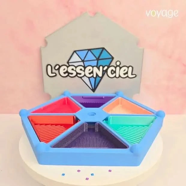 Plateau Tournant 3D Voyage - Diamond Painting - Art Thérapie - Broderie à Diamant