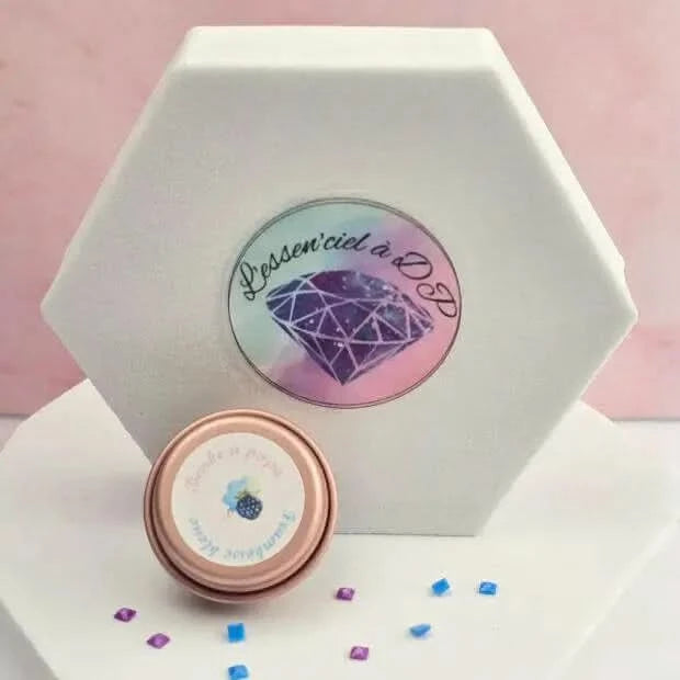 Putty Barbe à Papa Framboise Bleue - Broderie à Diamant - Art Thérapie - Diamond Painting