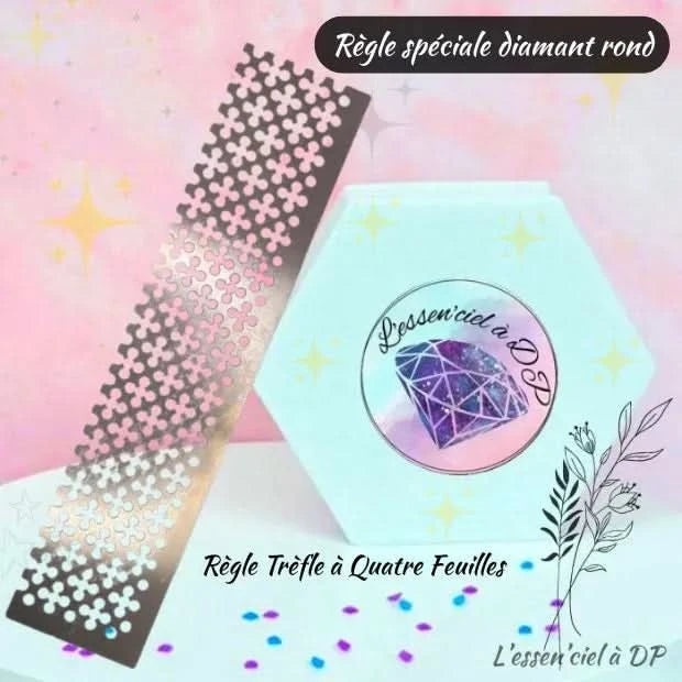 Règle Trèfle à Quatre Feuilles - Diamond Painting - Broderie à Diamant - Art Thérapie