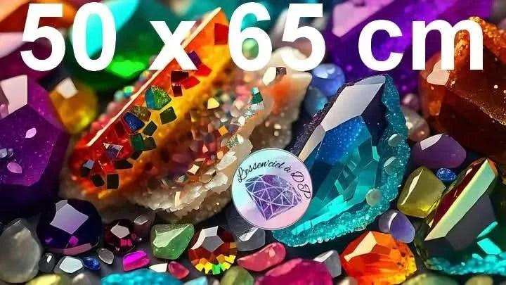 Art Thérapie - Toile Diamond Painting Cristaux Multicolores - Broderie à Diamant - Dimension de la toile: 50 x 65 cm