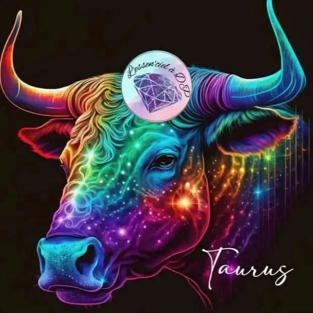 Art Thérapie - Toile Diamond Painting Signe du Zodiaque, Signe Astrologique du Taureau - Broderie à Diamant - Dimension de la toile: 50 x 60 cm