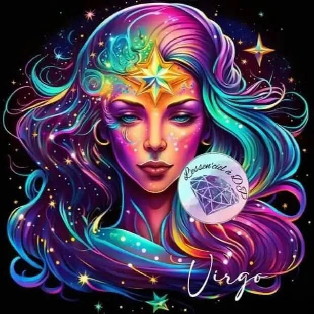 Art Thérapie - Toile Diamond Painting Signe du Zodiaque, Signe Astrologique de la Vierge - Broderie à Diamant - Dimension de la toile: 50 x 60 cm