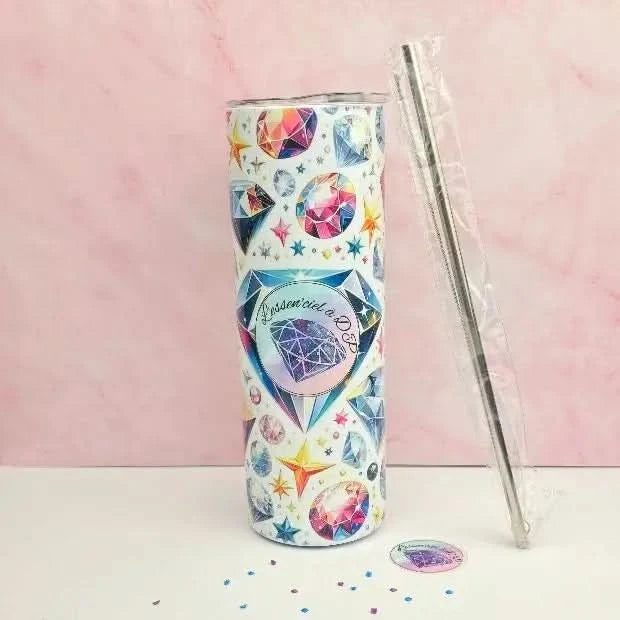Tumbler Diamant - Gobelet bonne qualité - Art Thérapie - Diamond Painting - Broderie à Diamant