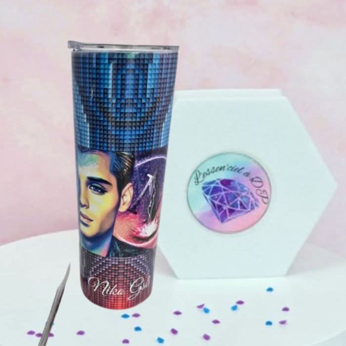 Tumbler Passion - Gobelet Bonne Qualité - Art Thérapie - Diamond Painting - Broderie à Diamant - Effigie Niko GSB