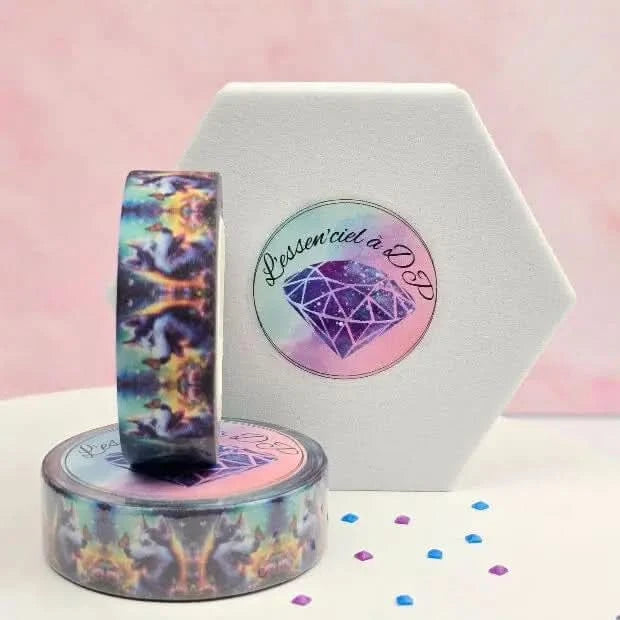 Washi Tape Husky - Dimension: 5 mètres x 15 mm de largeur - Art Thérapie - Diamond Painting - Broderie à Diamant