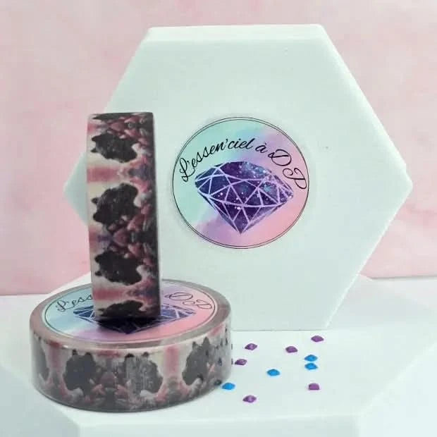 Washi Tape Panthère - Dimension: 5 mètres x 15 mm de largeur - Art Thérapie - Broderie à Diamant - Diamond Painting