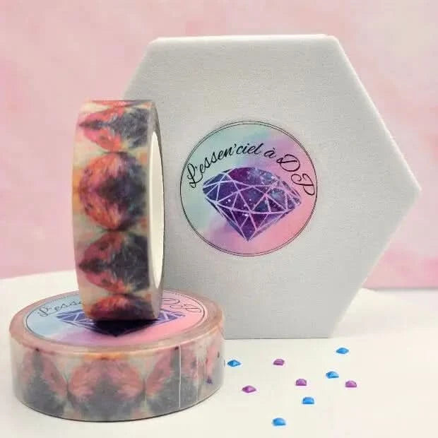 Washi Tape Papillon Irridescent - Dimension: 5 mètres x 15 mm de largeur - Art Thérapie - Diamond Painting - Broderie à Diamant