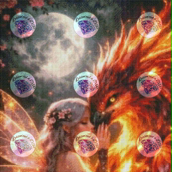 PRÉCOMMANDE Diamond Painting La fée et le phénix