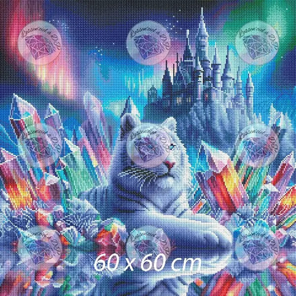 Art Thérapie - Toile Diamond Painting Seigneur des cristaux - Broderie Diamant - Dimension de la toile: 60 x 60 cm