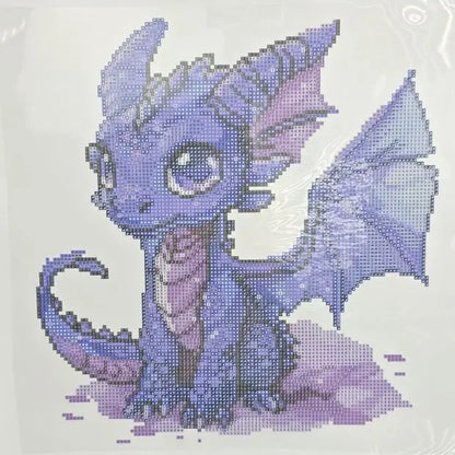 Medium Kit Dragons Colorés - Art Thérapie - Diamond Painting - Broderie à Diamant - Qualité Supérieur