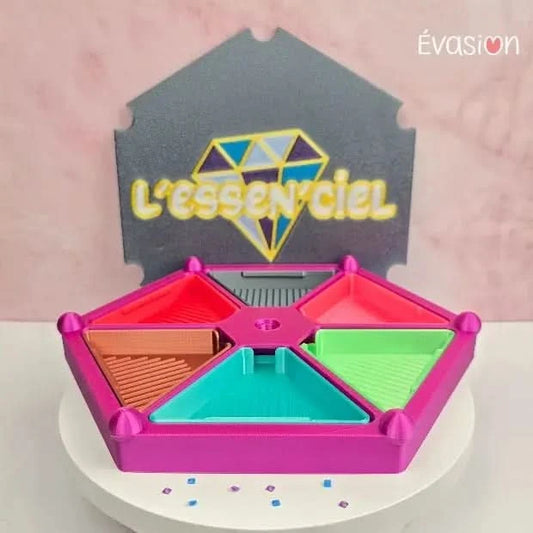 Plateau Tournant 3D Évasion - Diamond Painting - Art Thérapie - Broderie à Diamant