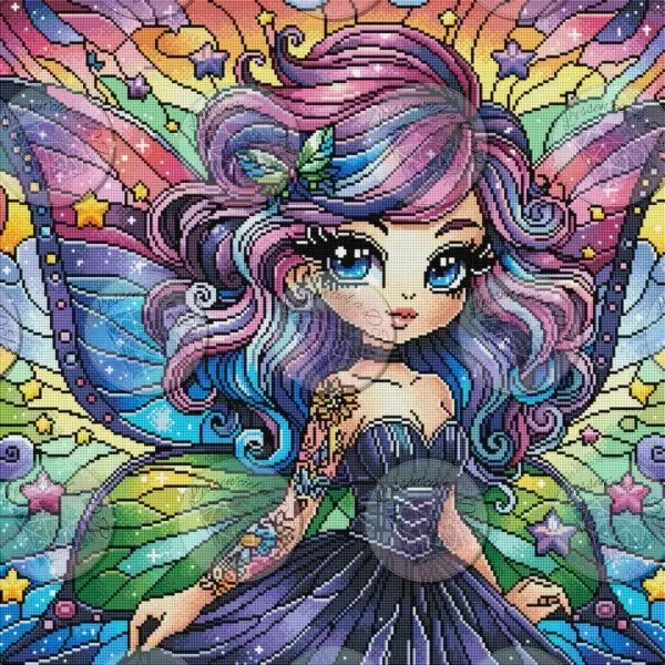 Art Thérapie - Toile Diamond Painting Arcilia - Broderie à Diamant - Dimension de la toile: 60x60cm