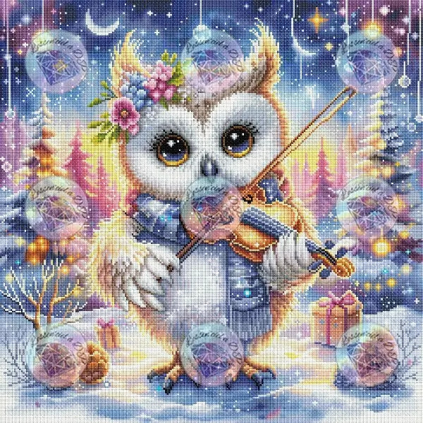 Art Thérapie - Toile Diamond Painting  Chanson de Noel - Broderie Diamant - Dimension de la toile: 60 x 60 cm