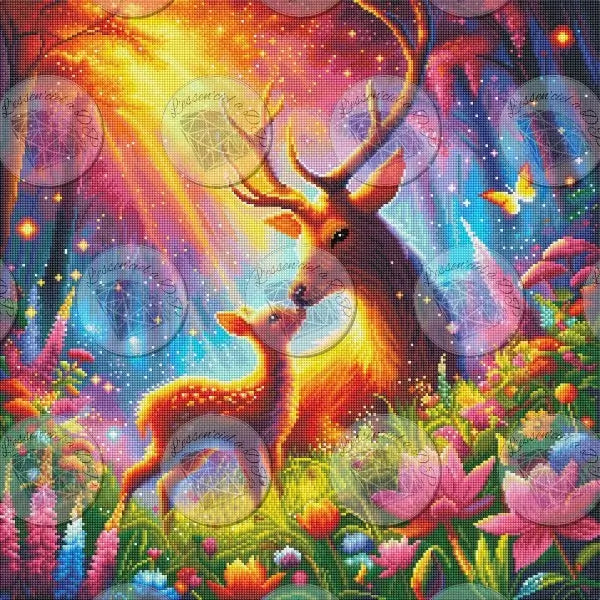 Art Thérapie - Toile Diamond Painting Héritage Royal - Broderie à Diamant - Dimension de la toile: 60x60cm