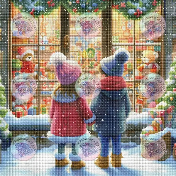 Art Thérapie - Toile Diamond Painting  Magasin de jouets - Broderie Diamant - Dimension de la toile: 60 x 60 cm