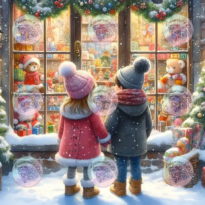 Art Thérapie - Toile Diamond Painting  Magasin de jouets - Broderie Diamant - Dimension de la toile: 60 x 60 cm