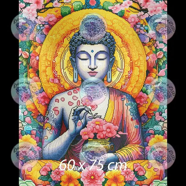 Art Thérapie - Toile Diamond Painting Plénitude - Broderie Diamant - Dimension: 60 x 75 cm
