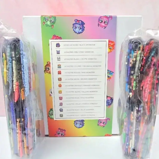 Art Thérapie - Mini Kit Monstres - Broderie Diamant - Dimension 13 x 13 cm